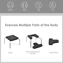 Load image into Gallery viewer, Gymax Yoga Headstand Bench Iron Legs w/ PVC Pads for Family Gym Relieve Fatigue