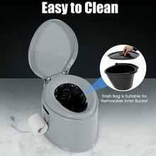 Load image into Gallery viewer, Gymax Portable Travel Toilet Indoor Outdoor W/Paper Holder Camping Hiking Boating