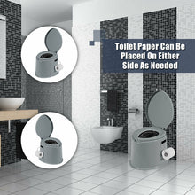 Load image into Gallery viewer, Gymax Portable Travel Toilet Indoor Outdoor W/Paper Holder Camping Hiking Boating