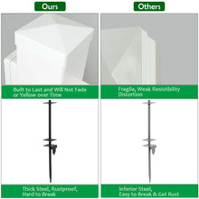 Load image into Gallery viewer, Gymax 6' UPVC Real Estate Sign Post Open House Yard Home for Sale White W/Stake