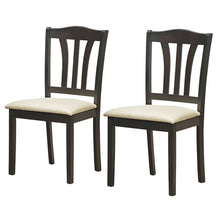 Load image into Gallery viewer, Gymax 3PCS Wooden Dining Set w/ Square Table 2 Cushioned Chairs