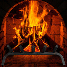 Load image into Gallery viewer, Gymax 21'' Iron Fireplace Log Grate 3/4'' Heavy Duty Steel Firewood Burning Rack