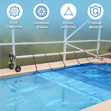 Load image into Gallery viewer, Gymax 18 Ft Pool Cover Reel Set Aluminum In-ground Swimming Pool Solar Cover Reel