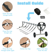 Load image into Gallery viewer, Gymax 18 Ft Pool Cover Reel Set Aluminum In-ground Swimming Pool Solar Cover Reel