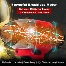 Load image into Gallery viewer, Gymax 20V Cordless Impact Wrench Brushless w/ 4.0 AH Battery Fast Charger Sockets Bag