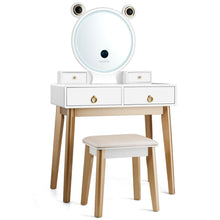Load image into Gallery viewer, Gymax Makeup Dressing Vanity Table Set w/ Touch Screen Mirror