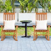 Load image into Gallery viewer, Gymax 2 PCS Outdoor Eucalyptus Rocking Chair Single Rocker for Patio Deck Natural