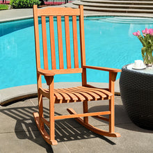 Load image into Gallery viewer, Gymax 2 PCS Outdoor Eucalyptus Rocking Chair Single Rocker for Patio Deck Natural