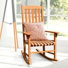 Load image into Gallery viewer, Gymax 2 PCS Outdoor Eucalyptus Rocking Chair Single Rocker for Patio Deck Natural