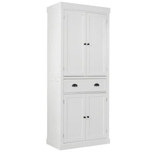 Load image into Gallery viewer, Gymax Kitchen Cabinet Pantry Cupboard Freestanding W/Adjustable Shelves White
