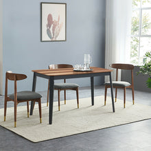 Load image into Gallery viewer, Gymax Mid Century Modern Rectangular Dining Room Table w/ Solid Wooden Legs Walnut