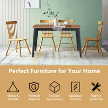 Load image into Gallery viewer, Gymax Mid Century Modern Rectangular Dining Room Table w/ Solid Wooden Legs Walnut