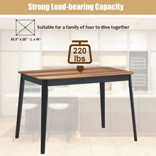 Load image into Gallery viewer, Gymax Mid Century Modern Rectangular Dining Room Table w/ Solid Wooden Legs Walnut