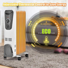 Load image into Gallery viewer, Gymax 1500W Oil Filled Radiator Heater Portable Space Heater w/ 3 Heat Settings