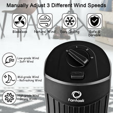 Load image into Gallery viewer, Gymax 28'' Portable Oscillating Tower Fan w/ 3 Speed Low Noise Home Office Black