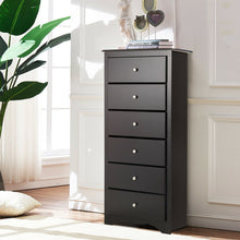 Load image into Gallery viewer, Gymax 6 Drawer Chest Dresser Clothes Storage Bedroom Tall Furniture Cabinet Brown