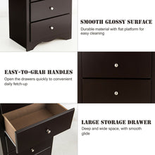 Load image into Gallery viewer, Gymax 6 Drawer Chest Dresser Clothes Storage Bedroom Tall Furniture Cabinet Brown