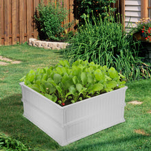 Load image into Gallery viewer, Gymax 4 Pcs 48.5'' Raised Garden Bed Square Plant Box Planter Flower Vegetable White