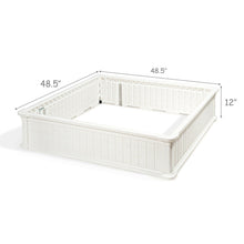 Load image into Gallery viewer, Gymax 4 Pcs 48.5'' Raised Garden Bed Square Plant Box Planter Flower Vegetable White