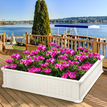 Load image into Gallery viewer, Gymax 4 Pcs 48.5'' Raised Garden Bed Square Plant Box Planter Flower Vegetable White