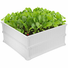 Load image into Gallery viewer, Gymax 2 Pcs 48.5'' Raised Garden Bed Square Plant Box Planter Flower Vegetable White