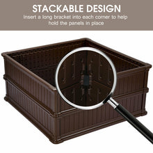 Load image into Gallery viewer, Gymax 2 Pcs 48.5'' Raised Garden Bed Square Plant Box Planter Flower Vegetable Brown