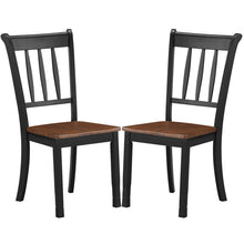 Load image into Gallery viewer, Gymax 4PCS Wooden Dining Side Chair High Back Armless Home Furniture Black