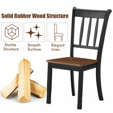 Load image into Gallery viewer, Gymax 4PCS Wooden Dining Side Chair High Back Armless Home Furniture Black