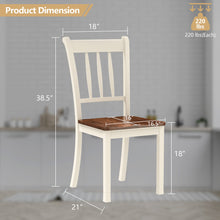 Load image into Gallery viewer, Gymax 4PCS Wooden Dining Side Chair High Back Armless Home Furniture White