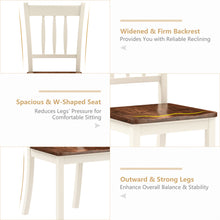 Load image into Gallery viewer, Gymax 4PCS Wooden Dining Side Chair High Back Armless Home Furniture White