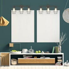 Load image into Gallery viewer, Gymax 3-light Industrial Bathroom Vanity Cage Light Vintage Wall Lamp Sconces Hallway