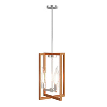 Load image into Gallery viewer, Gymax 3-Lights Pendant Lamp Flush Mount Geometric Metal Chandelier w/ Iron Lamp Shade