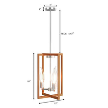 Load image into Gallery viewer, Gymax 3-Lights Pendant Lamp Flush Mount Geometric Metal Chandelier w/ Iron Lamp Shade