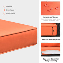 Load image into Gallery viewer, Gymax 2PCS Outdoor Wicker Rocking Chair Patio Lawn Rattan Single Chair Glider w/ Cushion