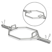 Load image into Gallery viewer, Gymax 56'' Olympic Hexagon Deadlift Bar Trap Bar w/ Folding Grips Powerlifting Push ups