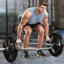 Load image into Gallery viewer, Gymax 56'' Olympic Hexagon Deadlift Bar Trap Bar w/ Folding Grips Powerlifting Push ups