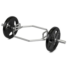 Load image into Gallery viewer, Gymax 56'' Olympic Hexagon Deadlift Bar Trap Bar w/ Folding Grips Pushups Powerlifting