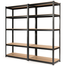 Load image into Gallery viewer, Gymax 72'' Steel 5-tier Garage Shelf Metal Storage Adjustable Unit