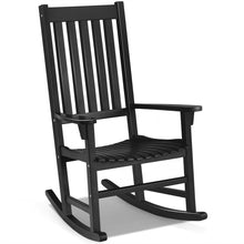 Load image into Gallery viewer, Gymax Wooden Rocking Chair Porch Rocker High Back Garden Seat For Indoor Outdoor