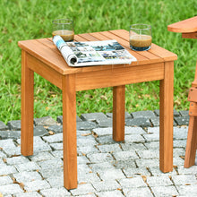 Load image into Gallery viewer, Gymax Wooden Square Side End Table Patio Coffee Bistro Table Indoor Outdoor Natural
