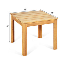 Load image into Gallery viewer, Gymax Wooden Square Side End Table Patio Coffee Bistro Table Indoor Outdoor Natural