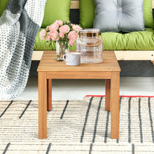 Load image into Gallery viewer, Gymax Wooden Square Side End Table Patio Coffee Bistro Table Indoor Outdoor Natural