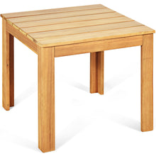 Load image into Gallery viewer, Gymax Wooden Square Side End Table Patio Coffee Bistro Table Indoor Outdoor Natural
