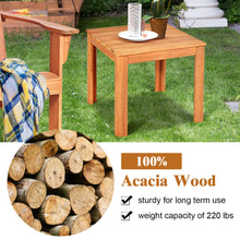 Load image into Gallery viewer, Gymax Wooden Square Side End Table Patio Coffee Bistro Table Indoor Outdoor Natural