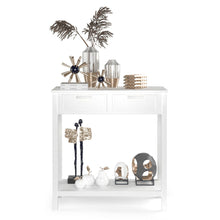 Load image into Gallery viewer, Gymax Accent Console Table Entryway Sofa Foyer Table Storage Shelf W/2 Drawers White