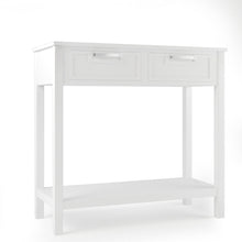 Load image into Gallery viewer, Gymax Accent Console Table Entryway Sofa Foyer Table Storage Shelf W/2 Drawers White