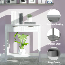 Load image into Gallery viewer, Gymax Accent Console Table Entryway Sofa Foyer Table Storage Shelf W/2 Drawers White