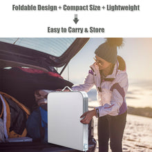 Load image into Gallery viewer, Gymax Folding Camping Table Aluminum Height Adjustable w/ Storage Organizer Grey