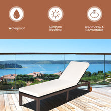 Load image into Gallery viewer, Gymax Patio Adjustable Rattan Recliner Chaise Lounge Chair w/ Cushion Wheels