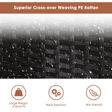 Load image into Gallery viewer, Gymax Patio Adjustable Rattan Recliner Chaise Lounge Chair w/ Cushion Wheels